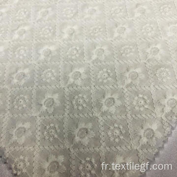 Tissu à tricoter de fleurs de broderie